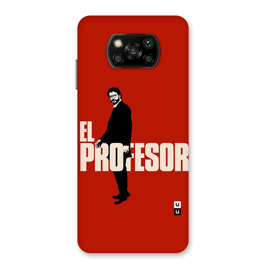 El Profesor Minimalist Back Case for Poco X3