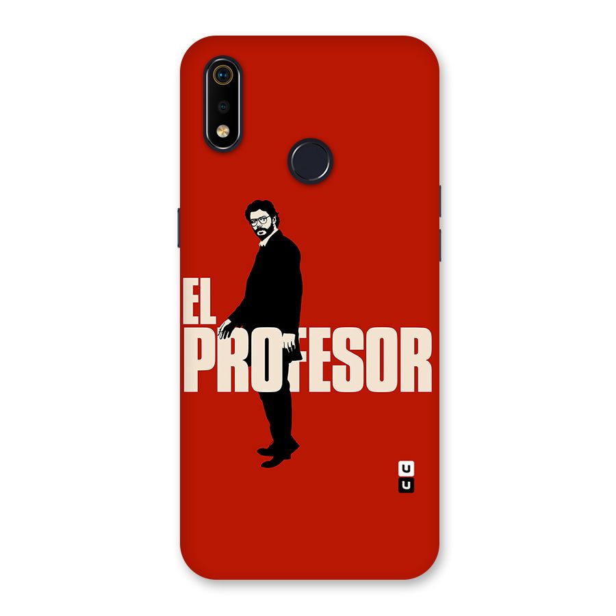 El Profesor Minimalist Back Case for Realme 3i