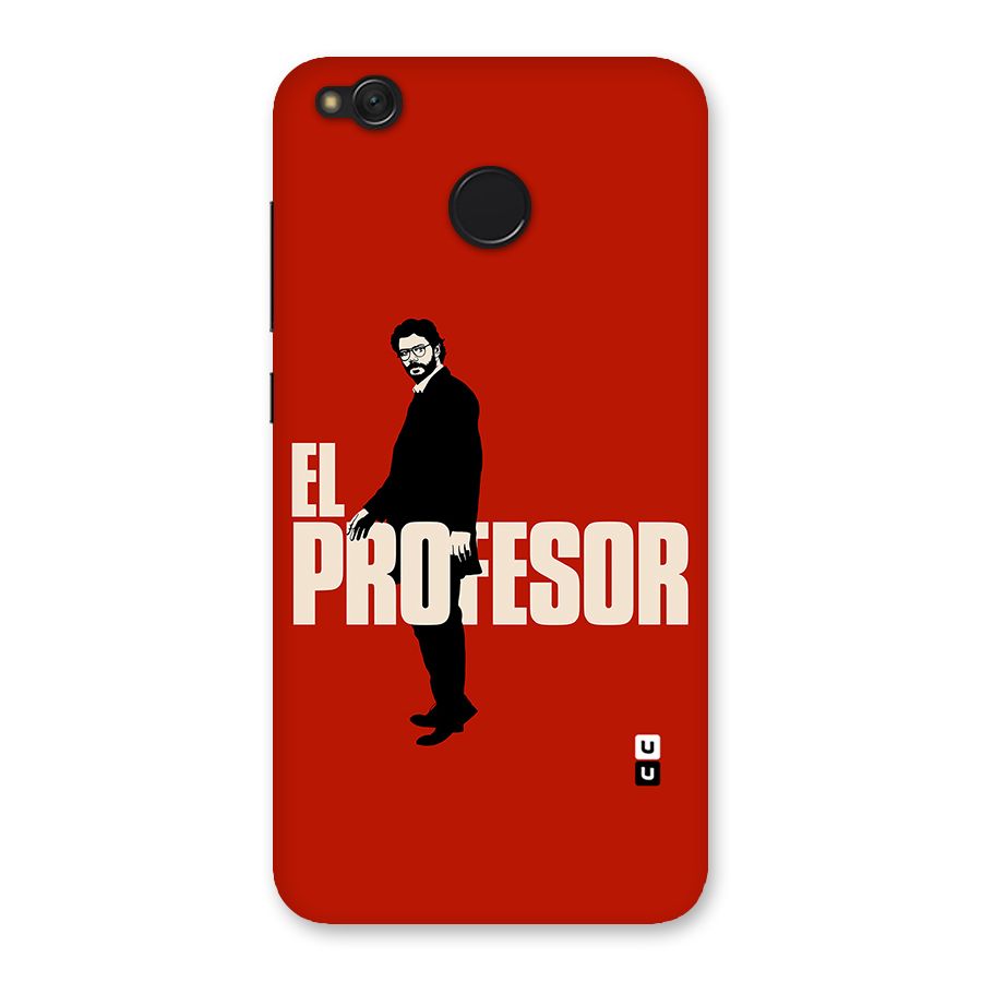 El Profesor Minimalist Back Case for Redmi 4