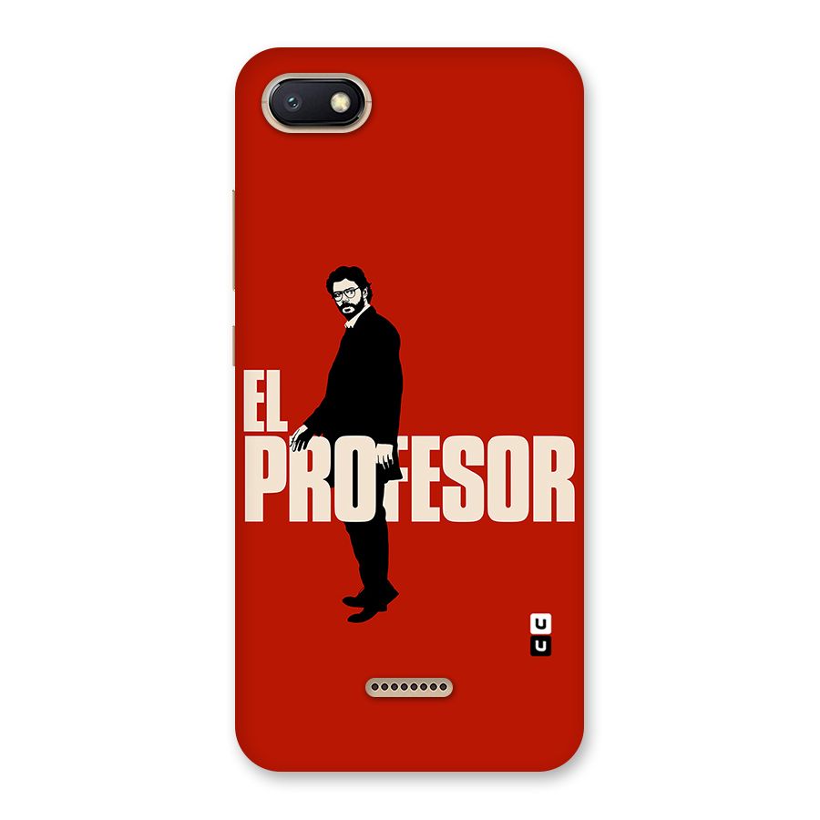 El Profesor Minimalist Back Case for Redmi 6A