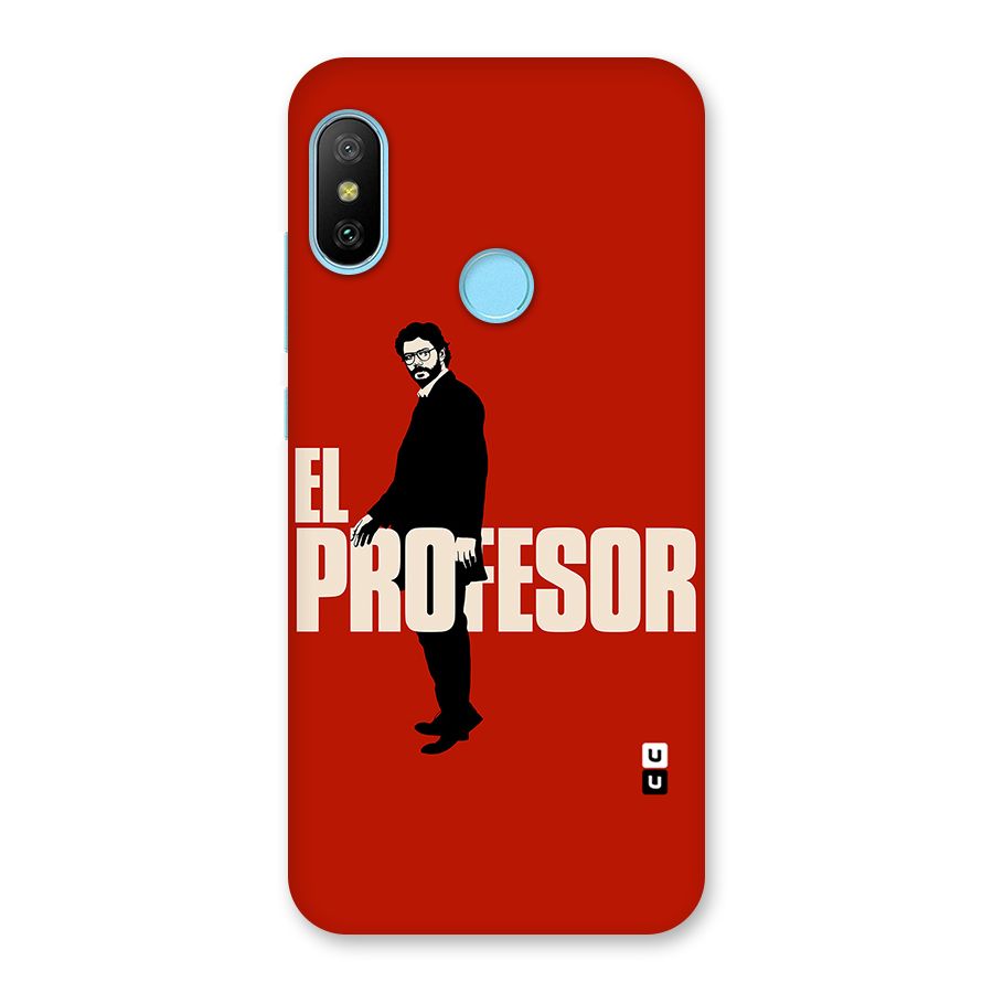 El Profesor Minimalist Back Case for Redmi 6 Pro
