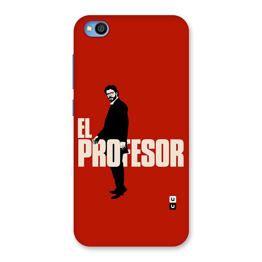 El Profesor Minimalist Back Case for Redmi Go