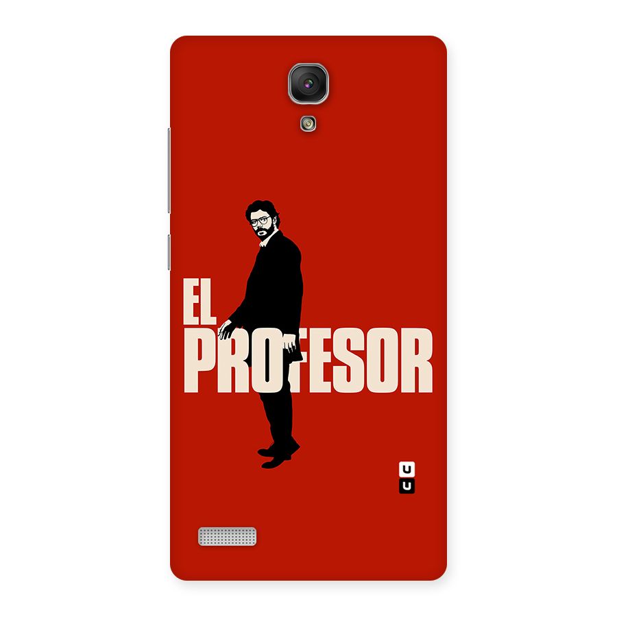 El Profesor Minimalist Back Case for Redmi Note