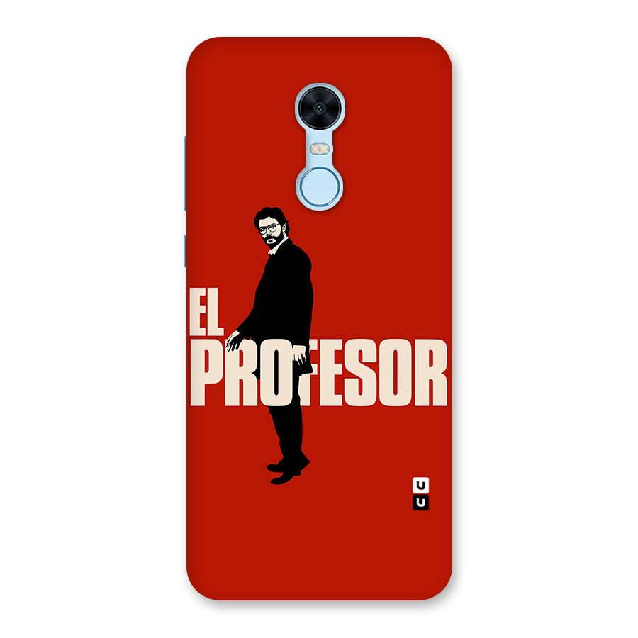 El Profesor Minimalist Back Case for Redmi Note 5