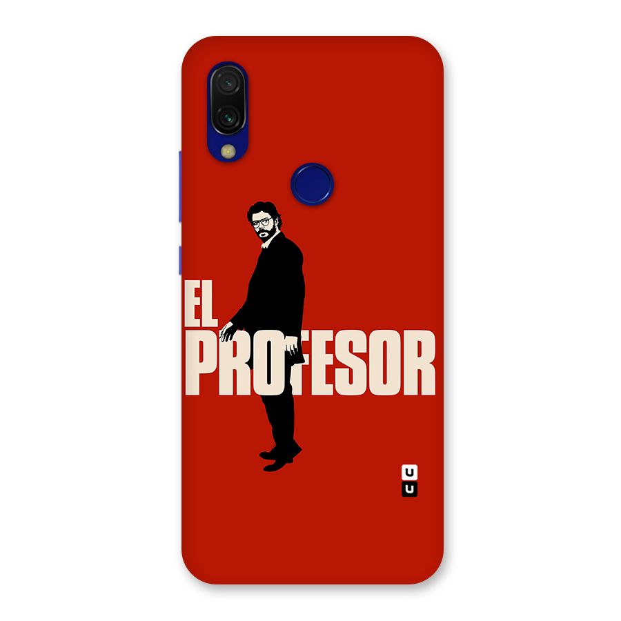 El Profesor Minimalist Back Case for Redmi Y3