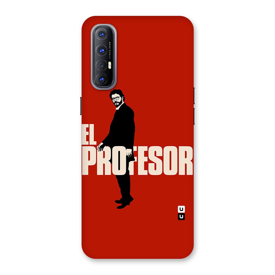 El Profesor Minimalist Back Case for Reno3 Pro