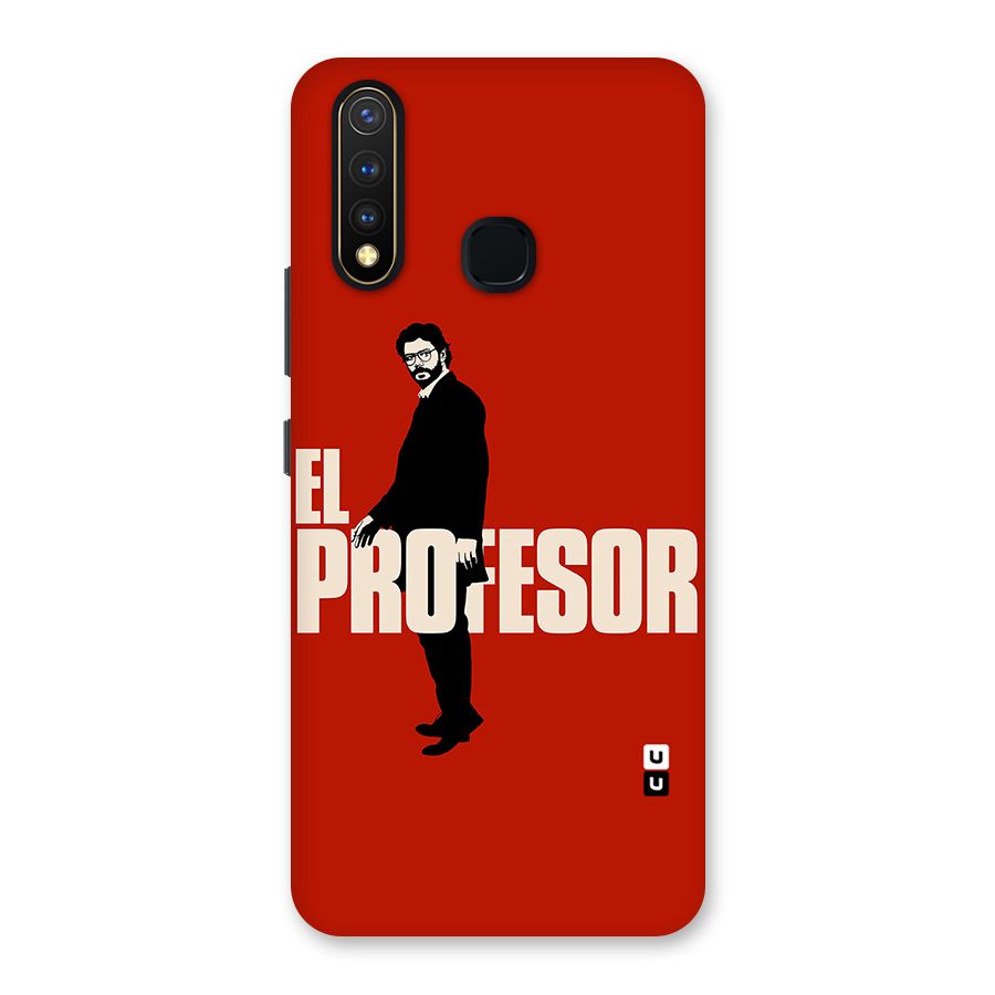 El Profesor Minimalist Back Case for Vivo U20