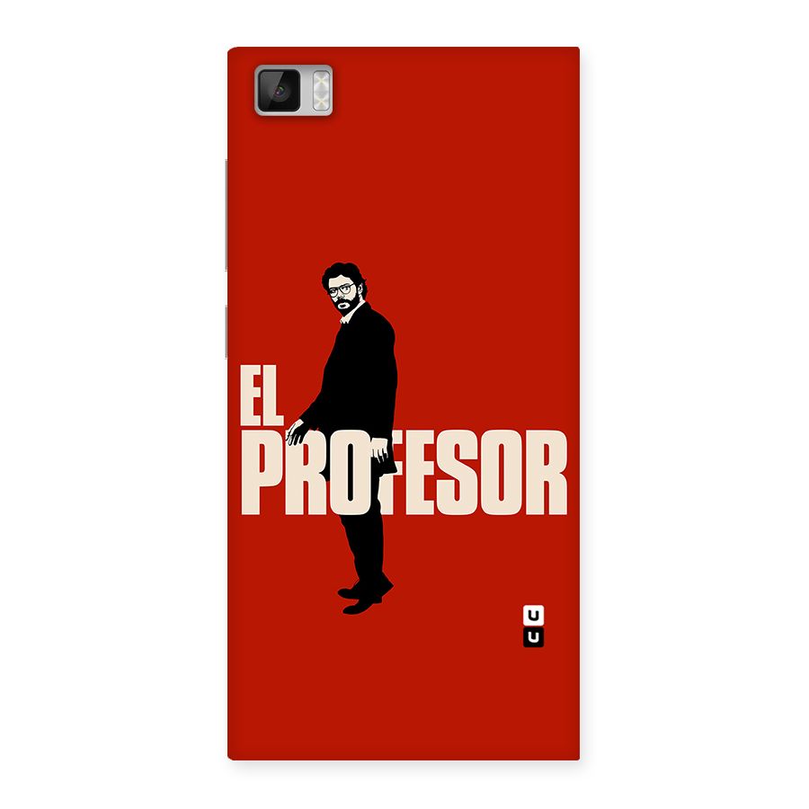 El Profesor Minimalist Back Case for Xiaomi Mi3