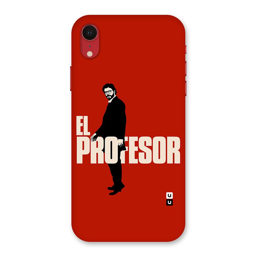El Profesor Minimalist Back Case for iPhone XR