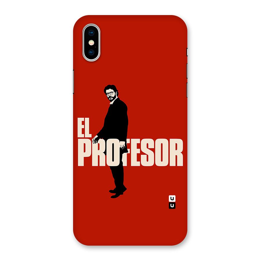 El Profesor Minimalist Back Case for iPhone XS