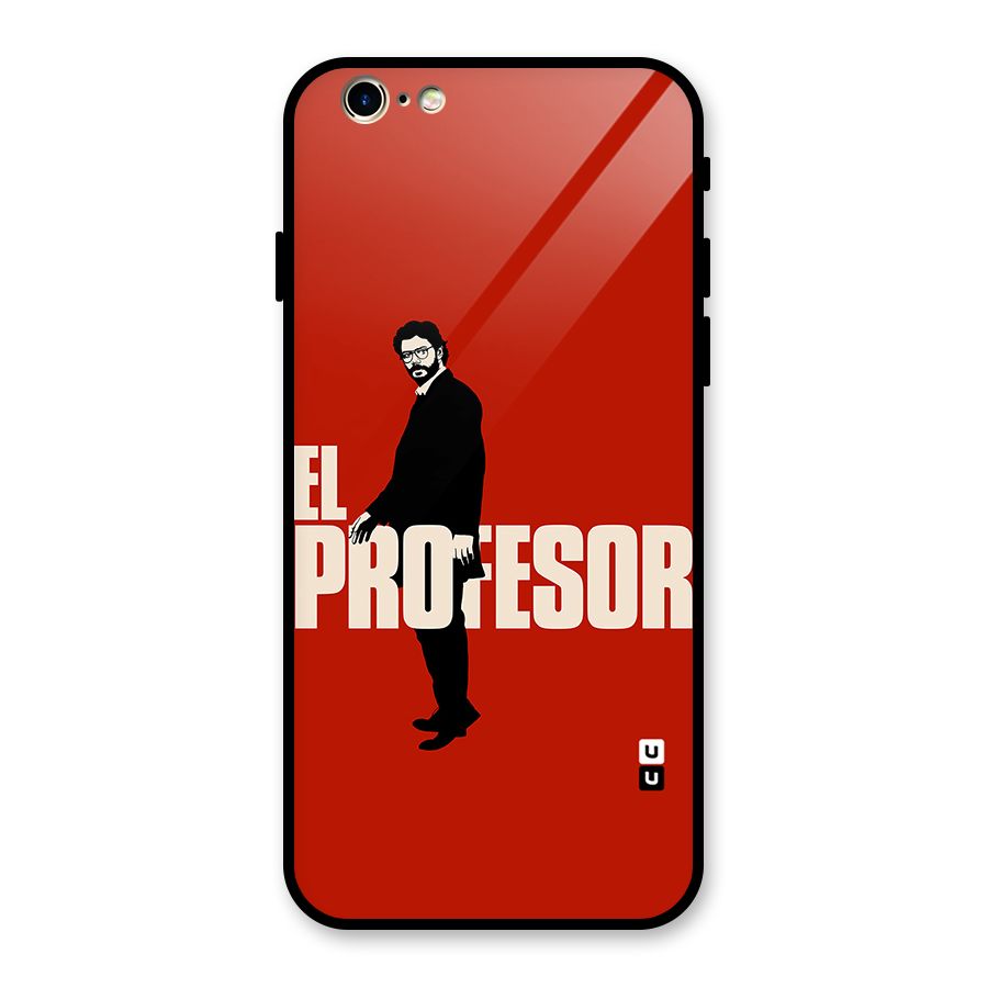 El Profesor Minimalist Glass Back Case for iPhone 6 6S