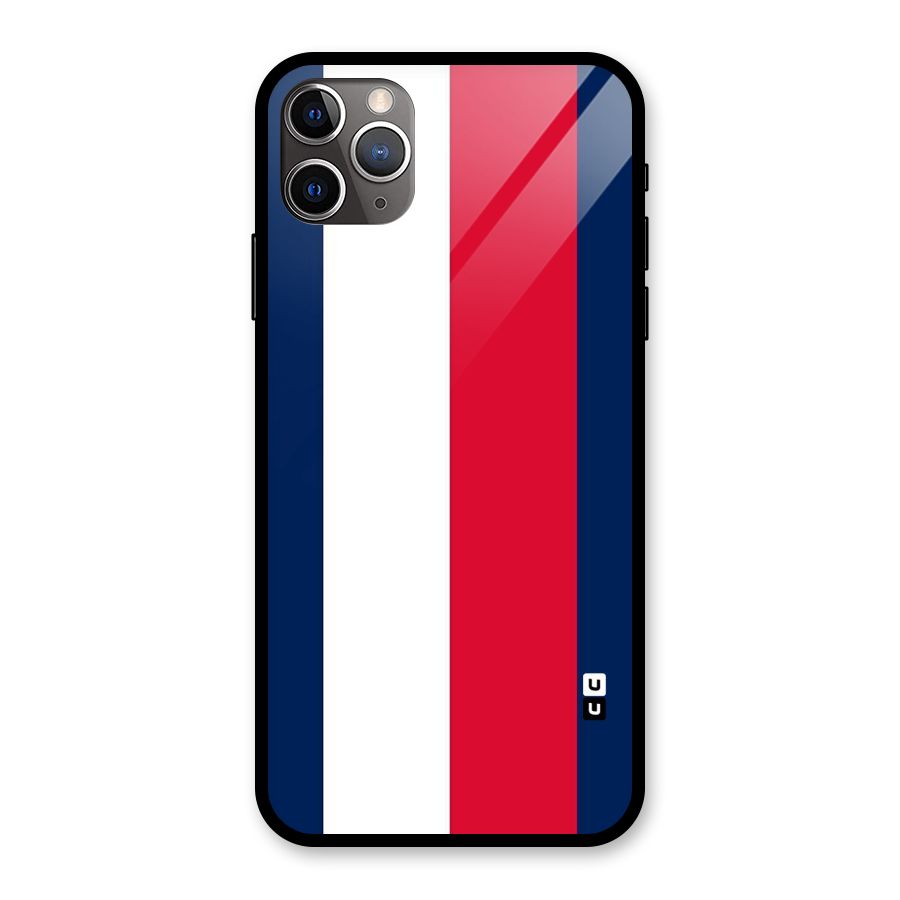 Electric Colors Stripe Glass Back Case for iPhone 11 Pro Max
