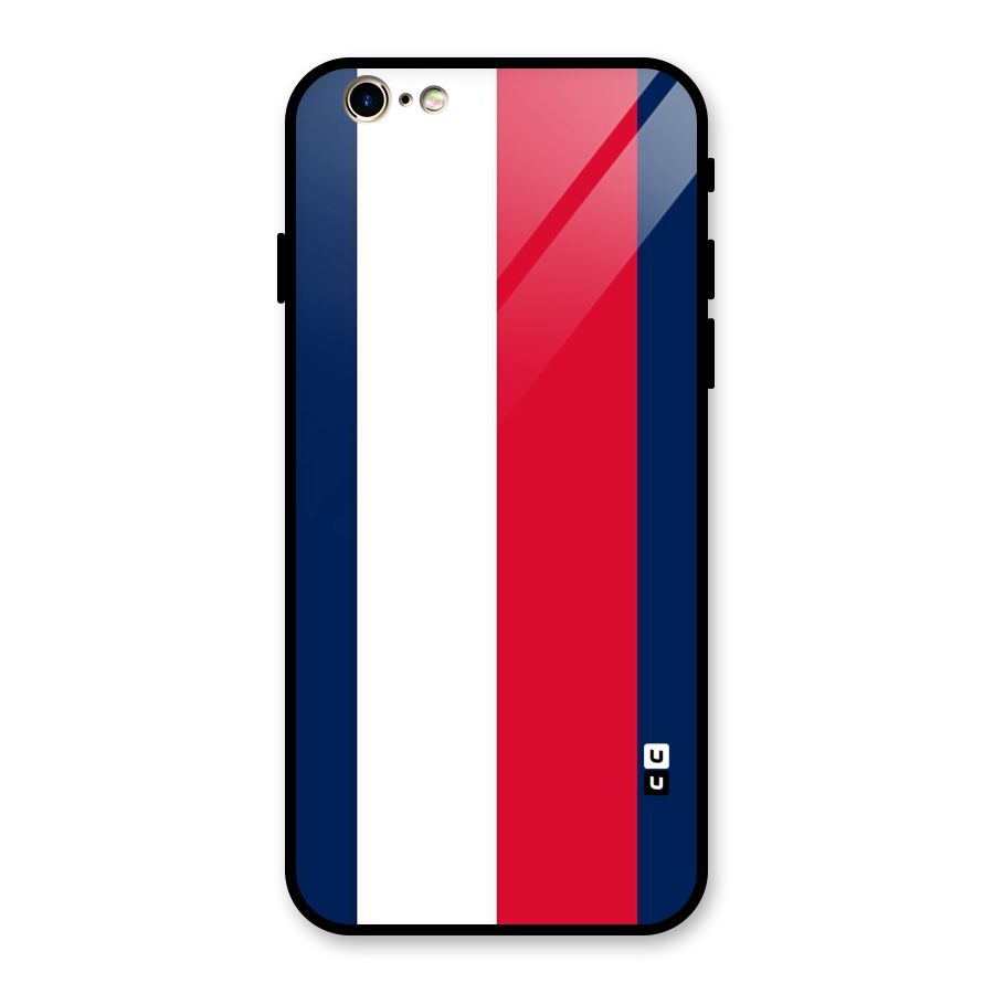 Electric Colors Stripe Glass Back Case for iPhone 6 6S