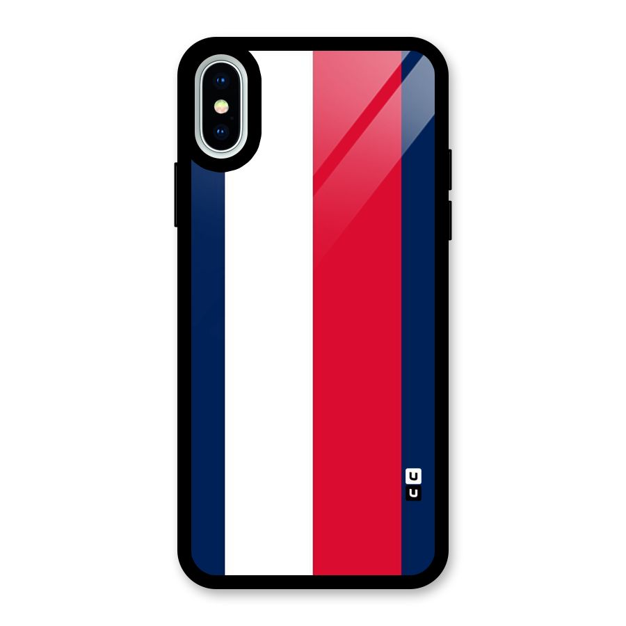 Electric Colors Stripe Glass Back Case for iPhone X