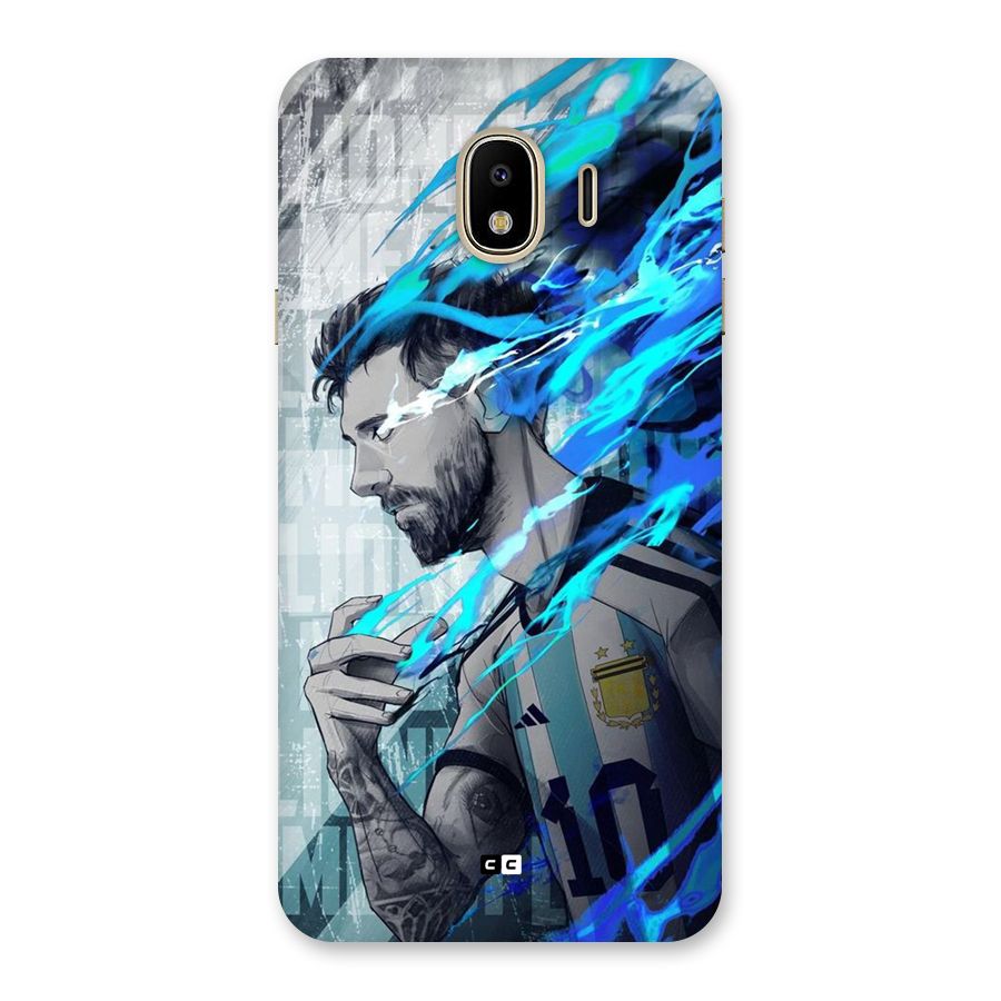 Electrifying Soccer Star Back Case for Galaxy J4