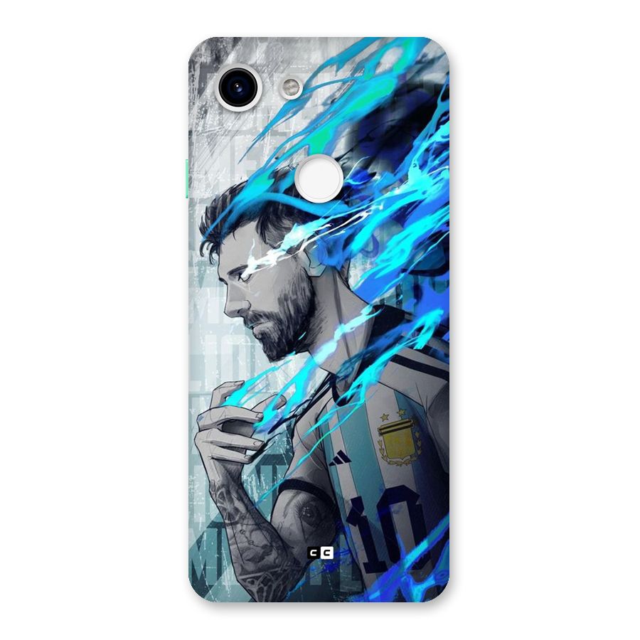 Electrifying Soccer Star Back Case for Google Pixel 3