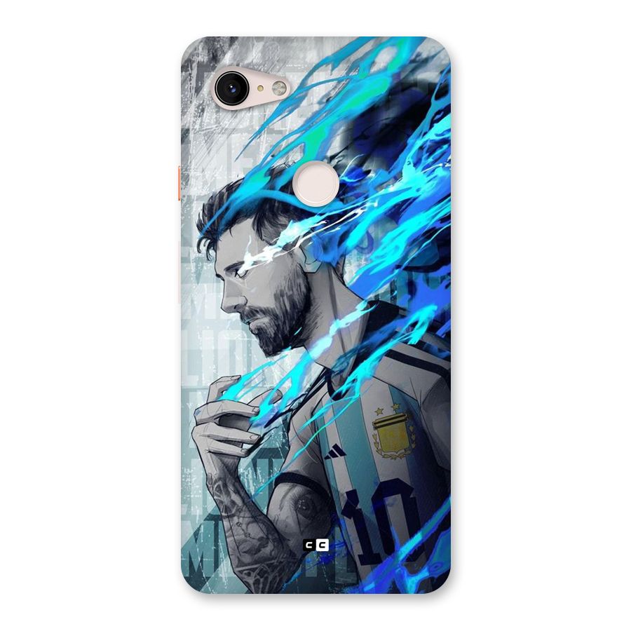 Electrifying Soccer Star Back Case for Google Pixel 3 XL