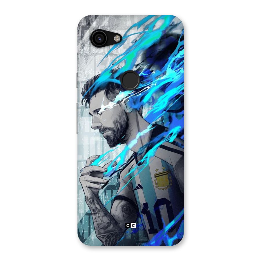 Electrifying Soccer Star Back Case for Google Pixel 3a