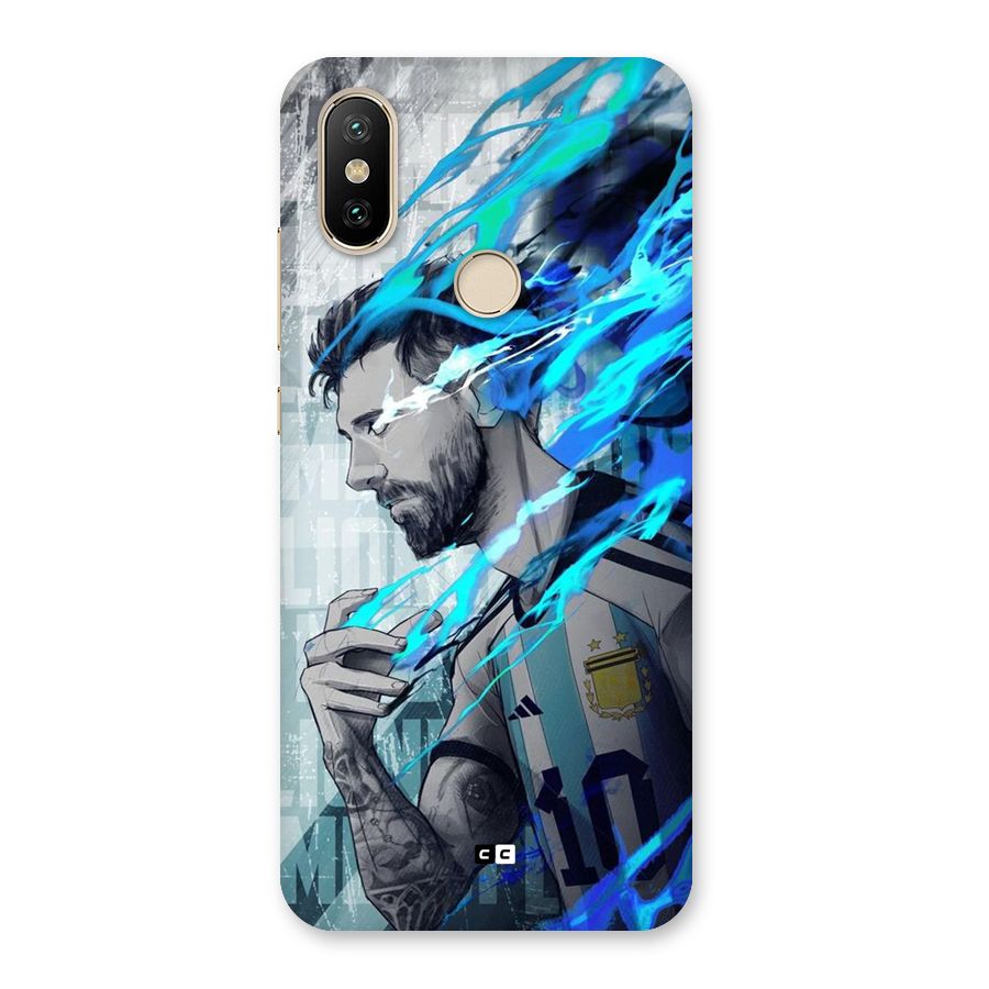 Electrifying Soccer Star Back Case for Mi A2