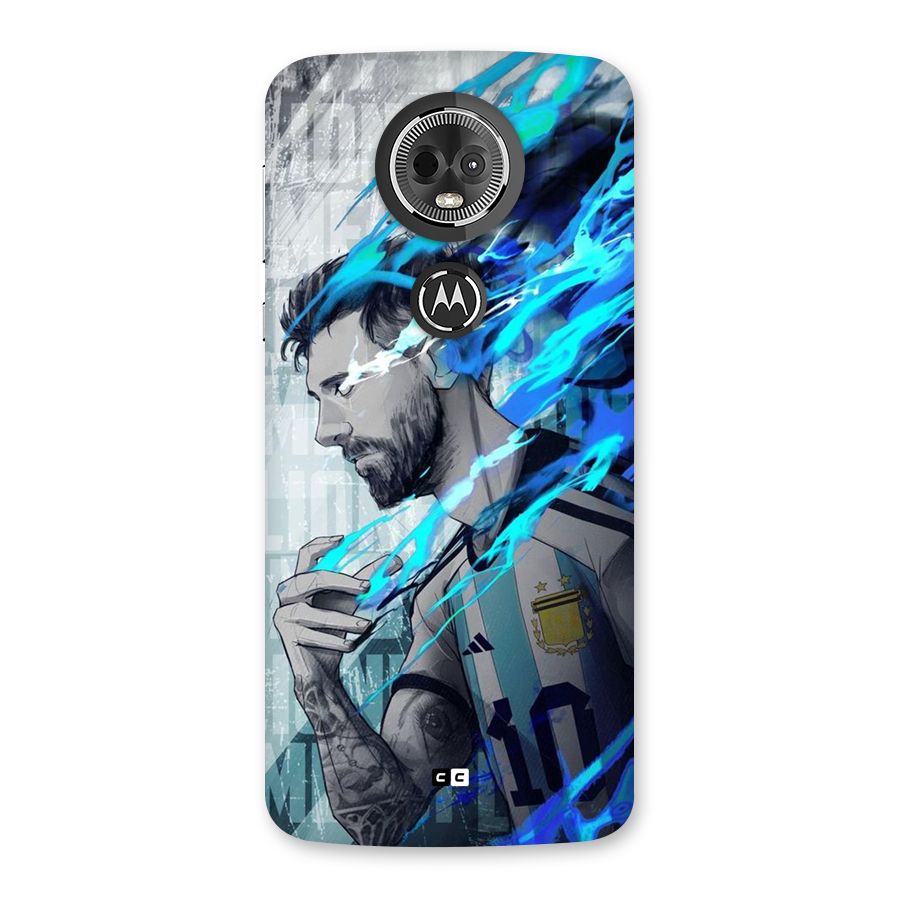 Electrifying Soccer Star Back Case for Moto E5 Plus