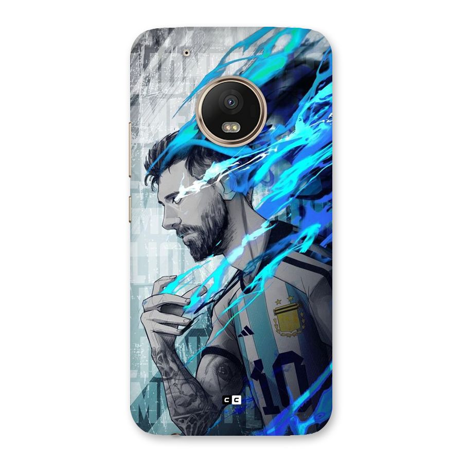 Electrifying Soccer Star Back Case for Moto G5 Plus