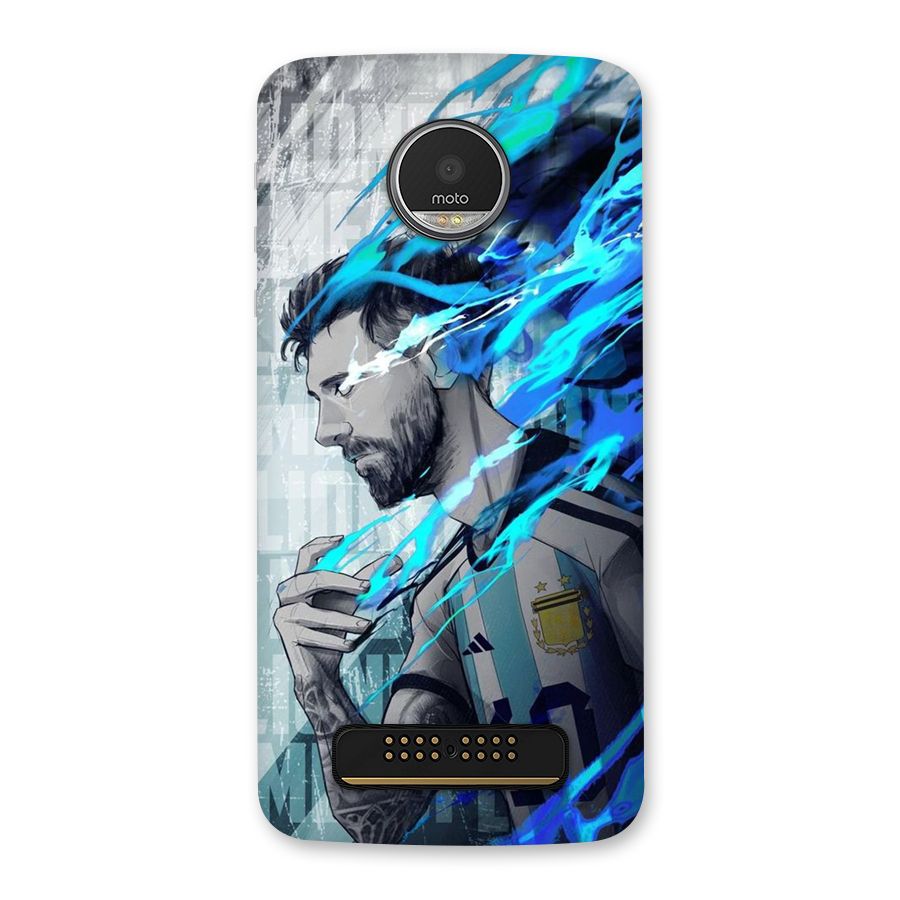 Electrifying Soccer Star Back Case for Moto Z Play