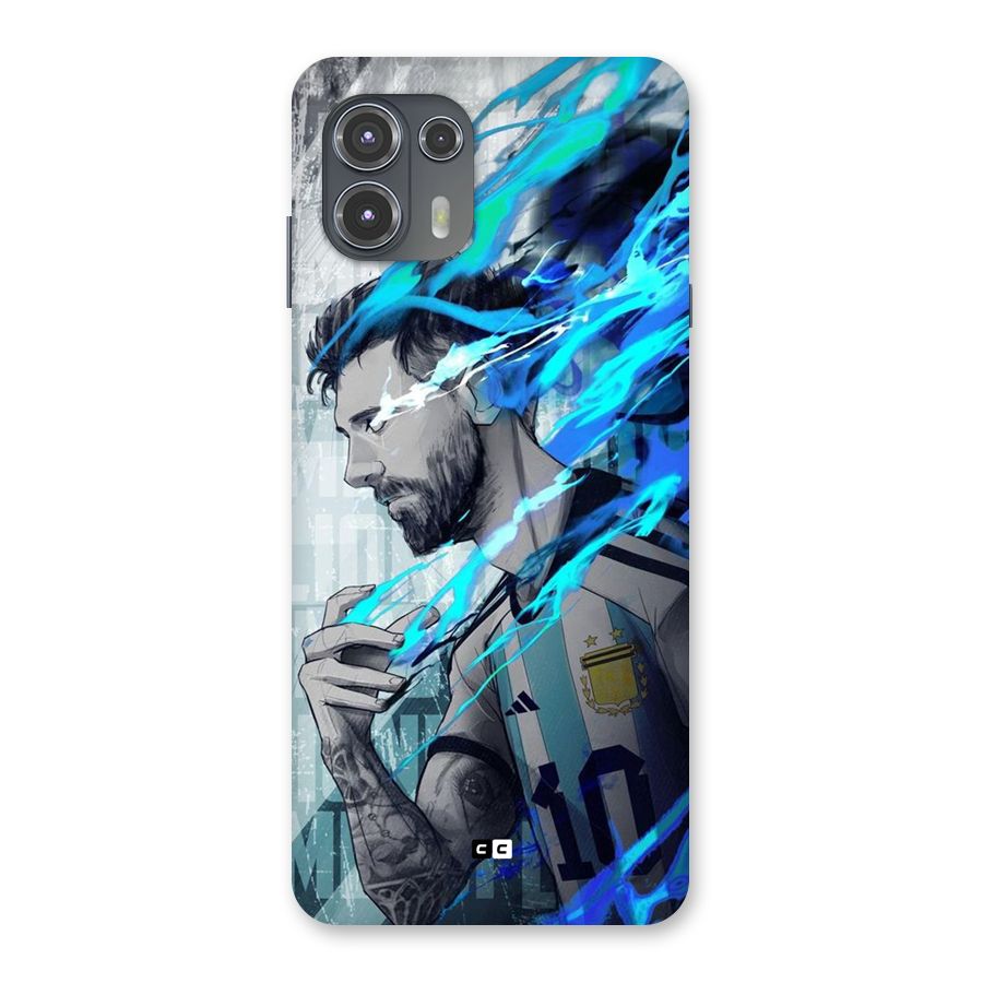 Electrifying Soccer Star Back Case for Motorola Edge 20 Fusion