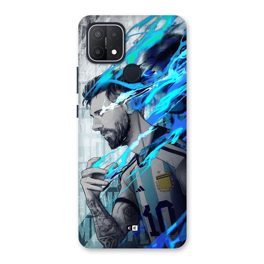 Electrifying Soccer Star Back Case for Oppo A15