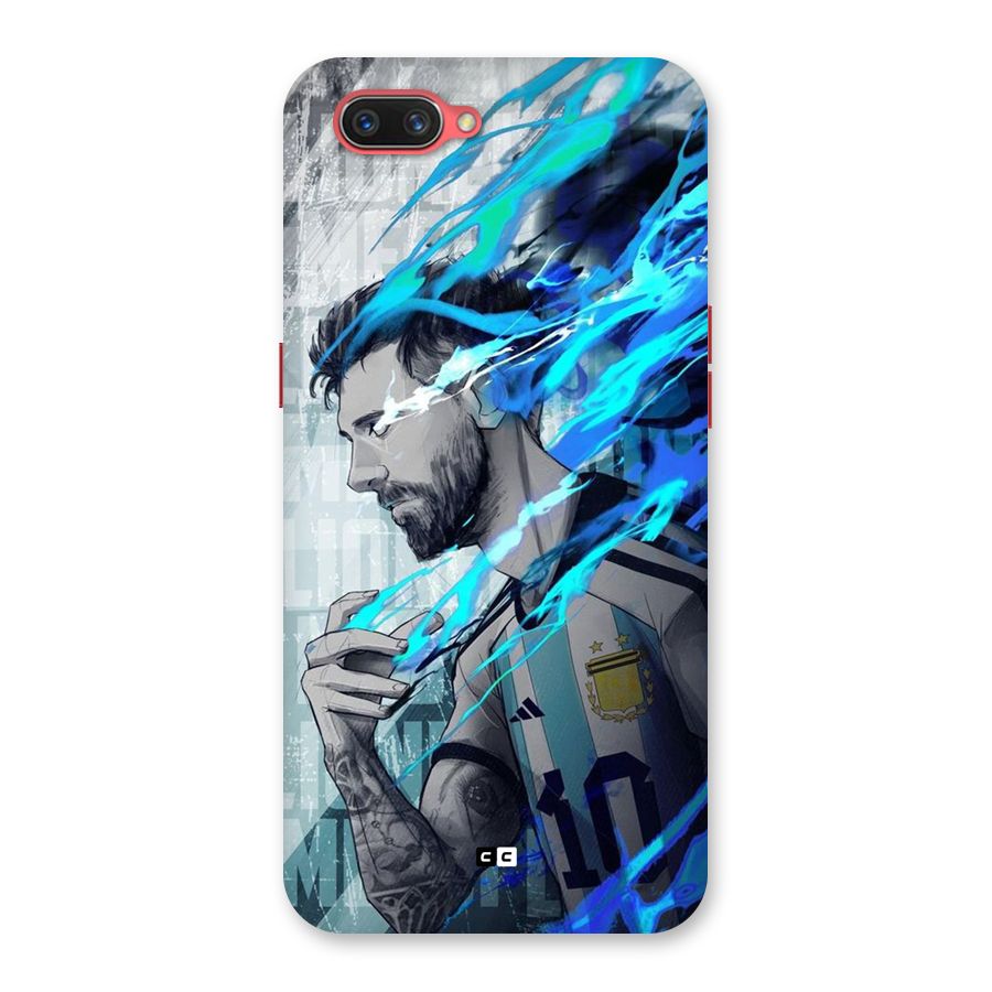 Electrifying Soccer Star Back Case for Oppo A3s