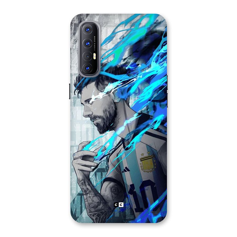 Electrifying Soccer Star Back Case for Oppo Reno3 Pro