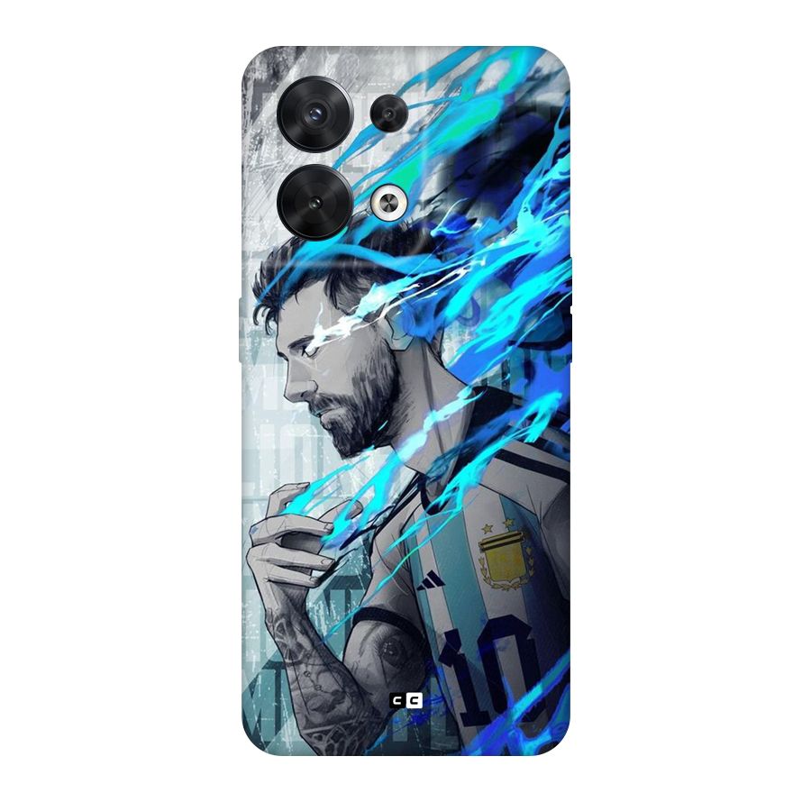 Electrifying Soccer Star Back Case for Oppo Reno8 5G