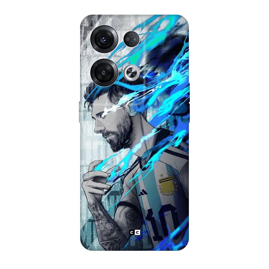 Electrifying Soccer Star Back Case for Oppo Reno8 Pro 5G