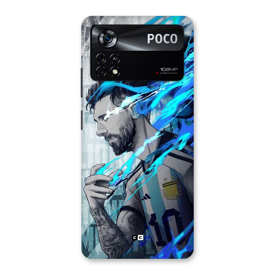 Electrifying Soccer Star Back Case for Poco X4 Pro 5G