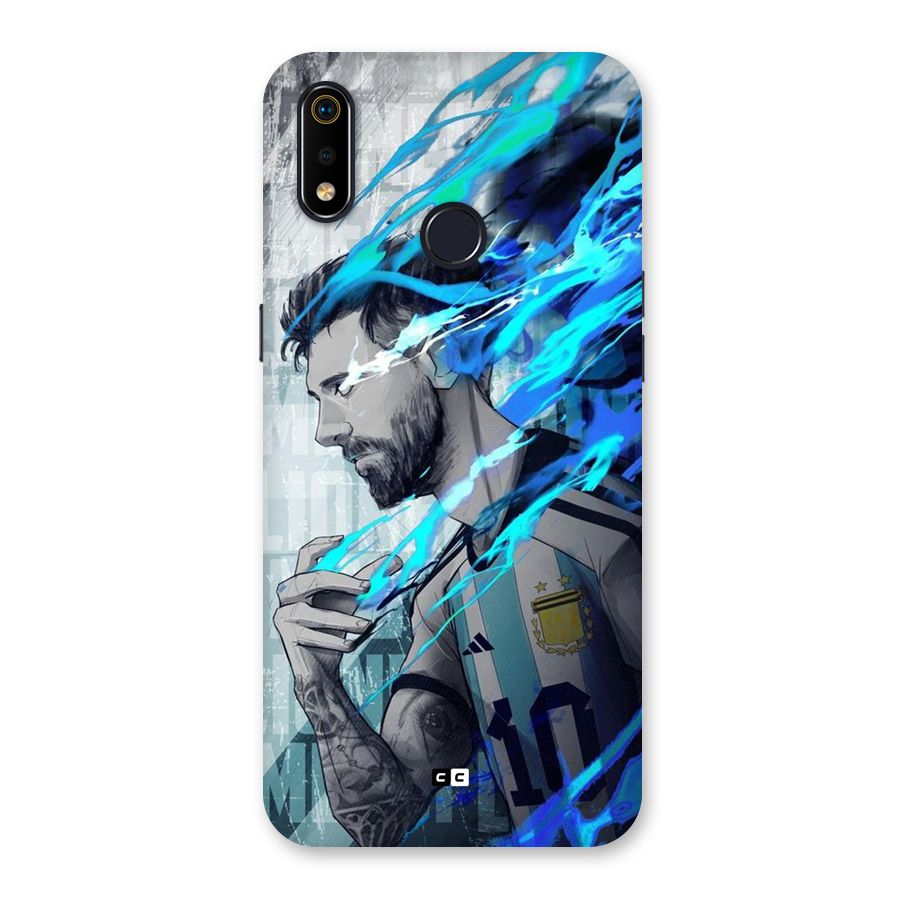 Electrifying Soccer Star Back Case for Realme 3i