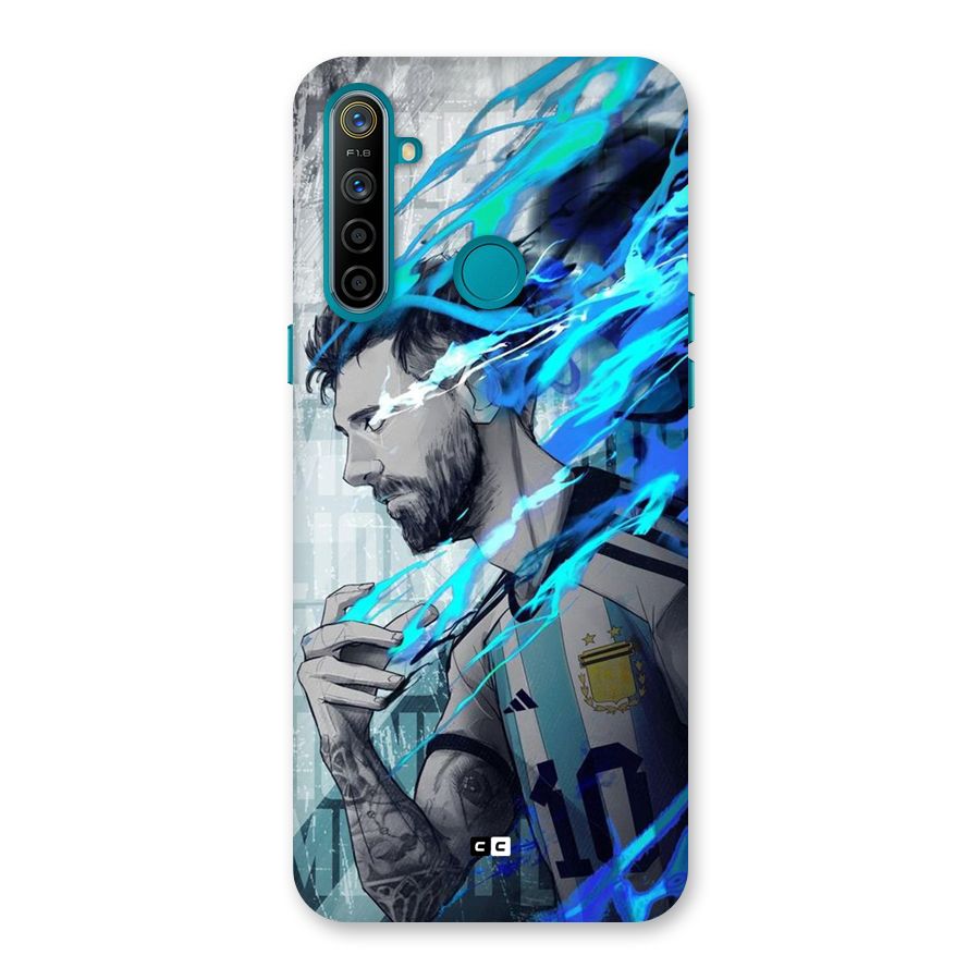 Electrifying Soccer Star Back Case for Realme 5i