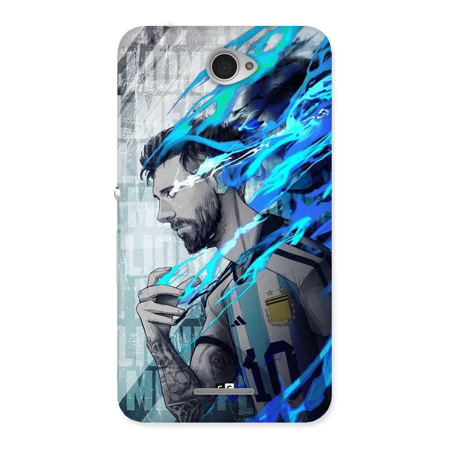 Electrifying Soccer Star Back Case for Xperia E4