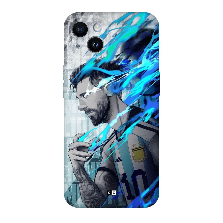 Electrifying Soccer Star Back Case for iPhone 14