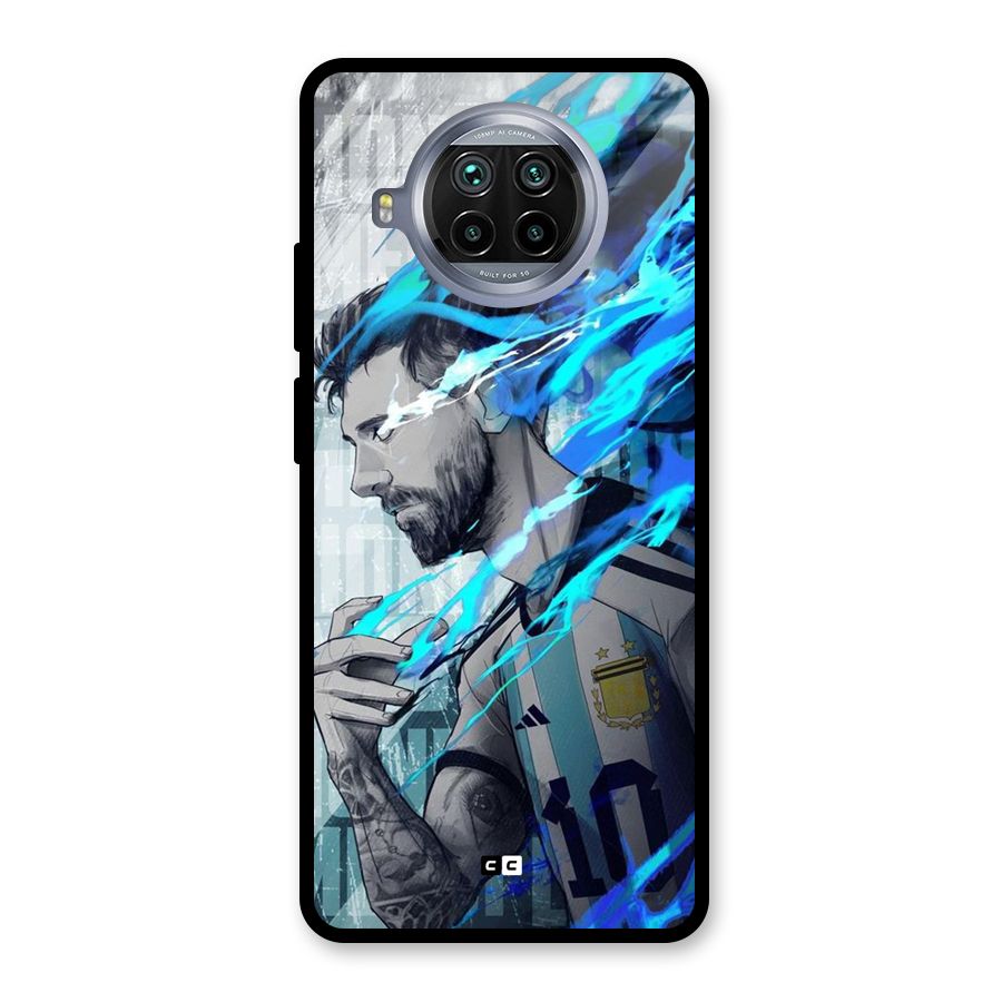 Electrifying Soccer Star Glass Back Case for Mi 10i