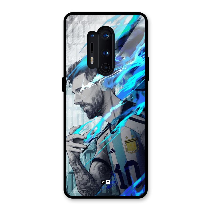 Electrifying Soccer Star Glass Back Case for OnePlus 8 Pro