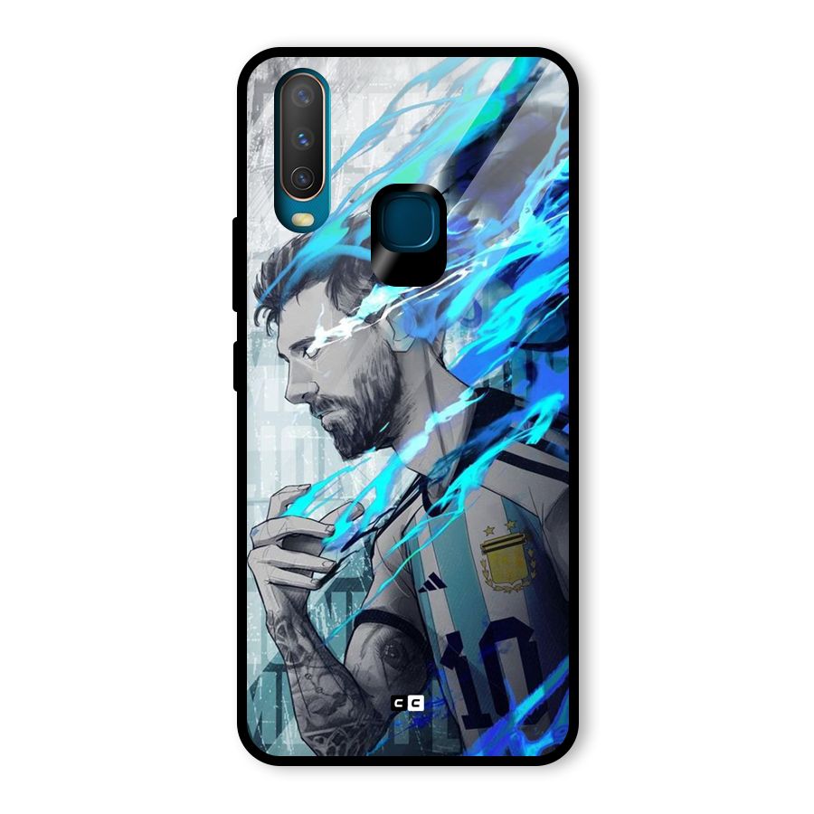 Electrifying Soccer Star Glass Back Case for Vivo U10
