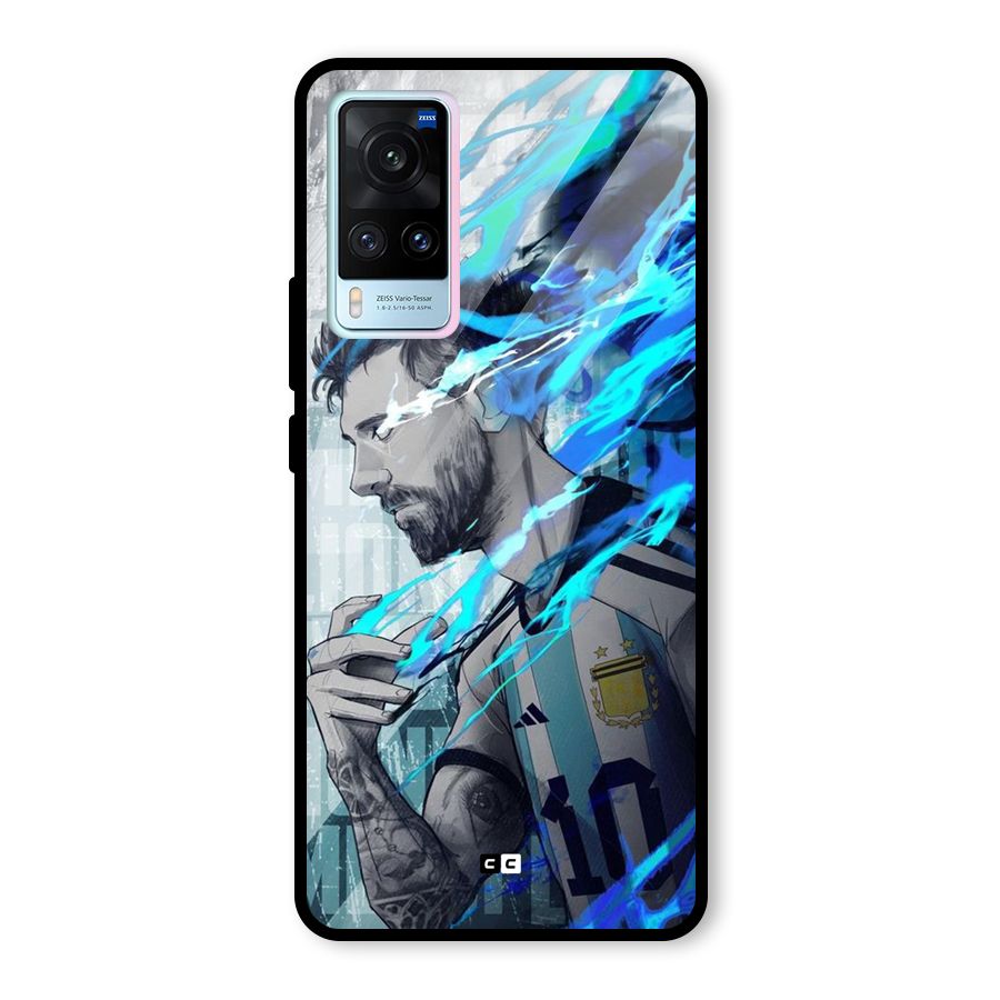 Electrifying Soccer Star Glass Back Case for Vivo X60