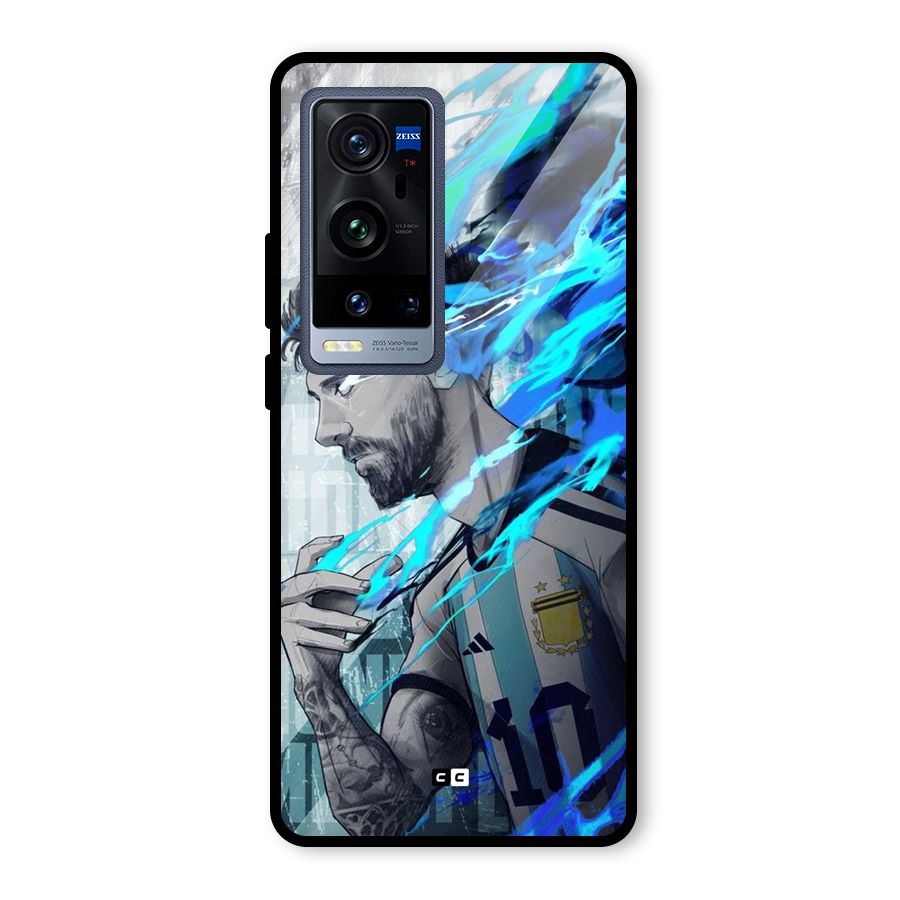 Electrifying Soccer Star Glass Back Case for Vivo X60 Pro Plus