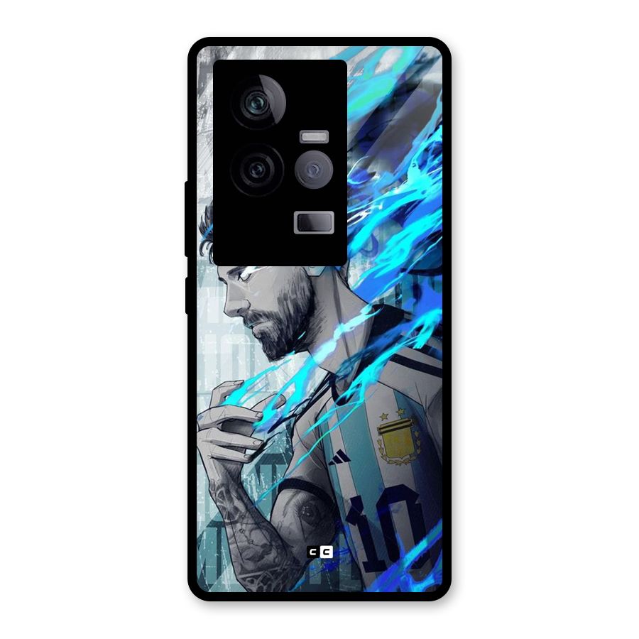 Electrifying Soccer Star Glass Back Case for Vivo iQOO 11 5G