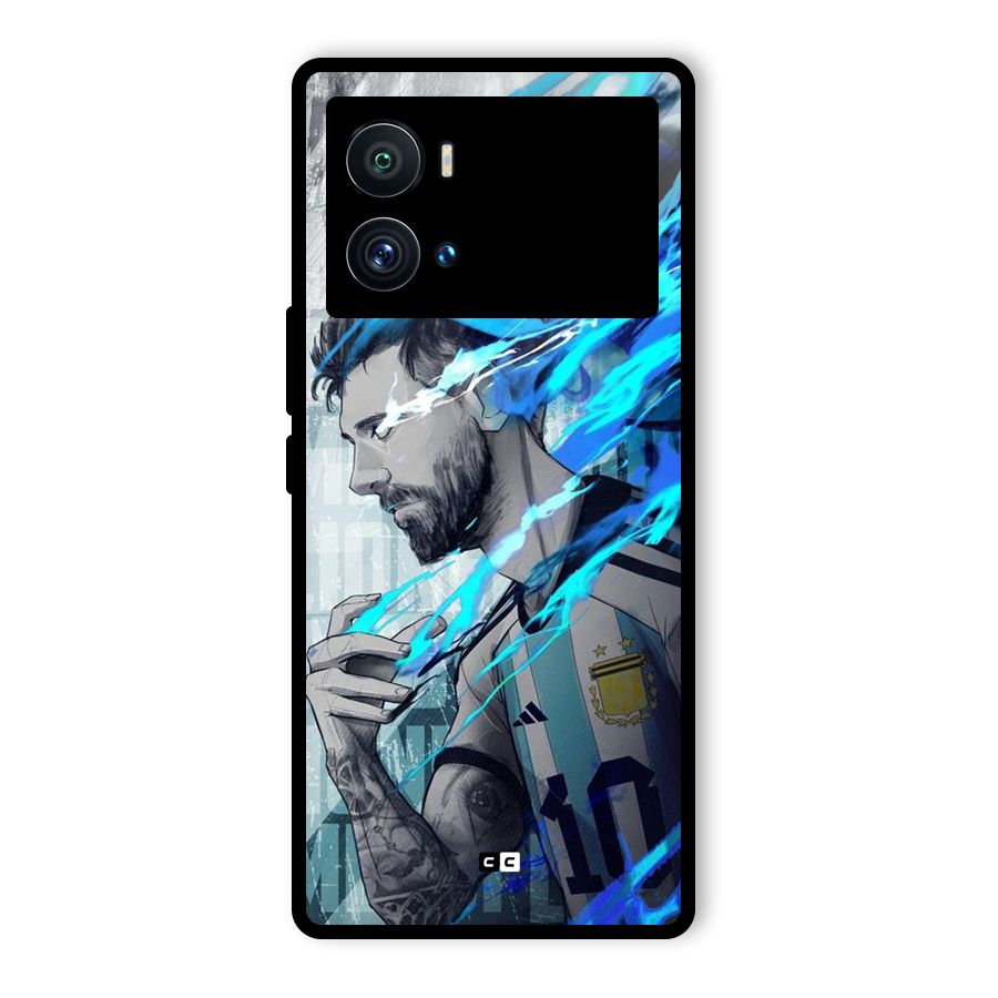 Electrifying Soccer Star Glass Back Case for Vivo iQOO 9 Pro