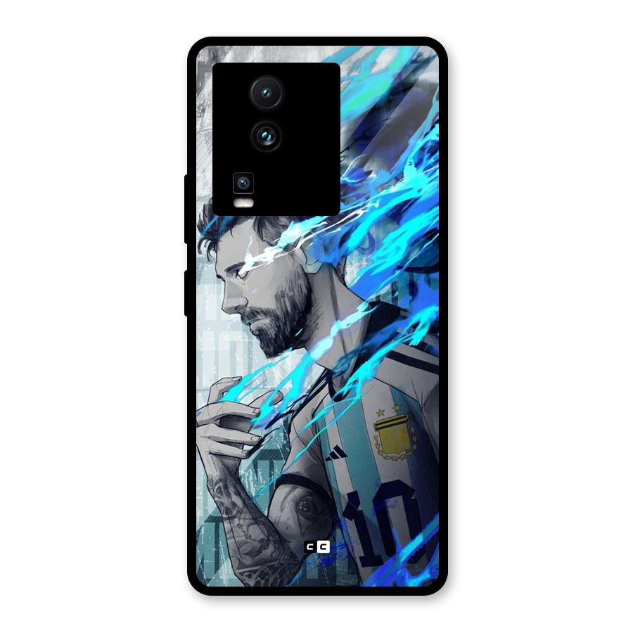 Electrifying Soccer Star Glass Back Case for Vivo iQOO Neo 7