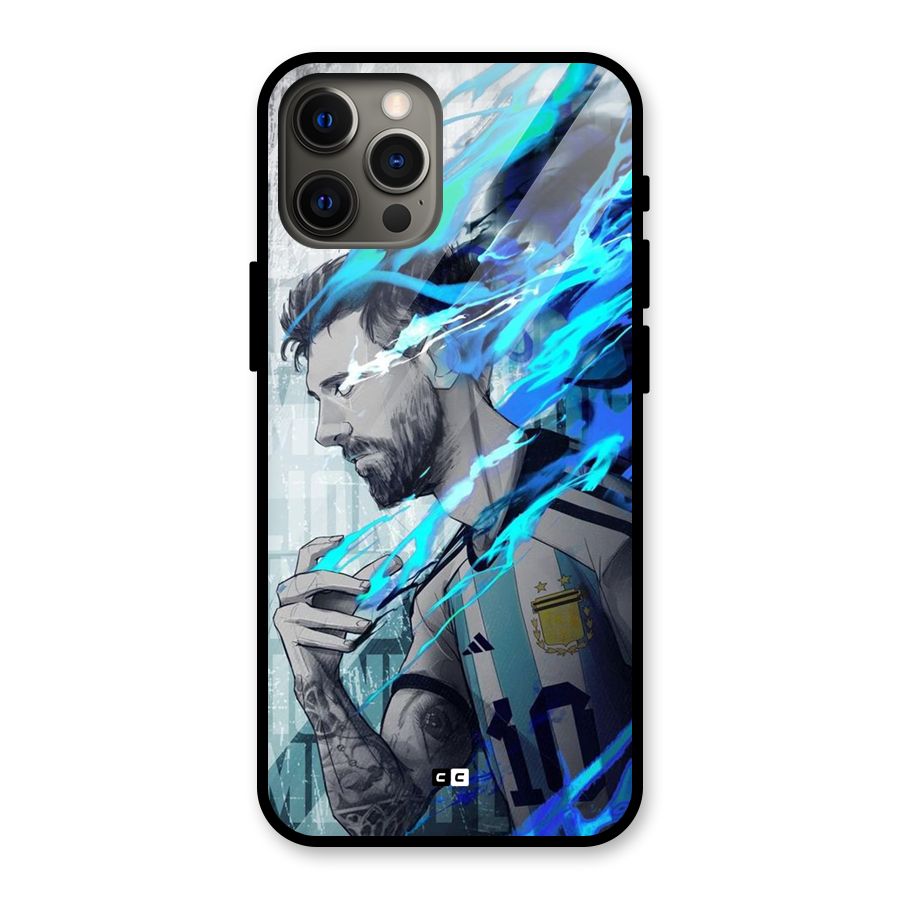 Electrifying Soccer Star Glass Back Case for iPhone 12 Pro Max