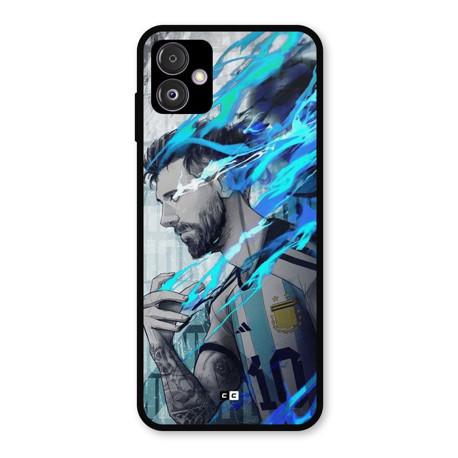 Electrifying Soccer Star Metal Back Case for Galaxy F14