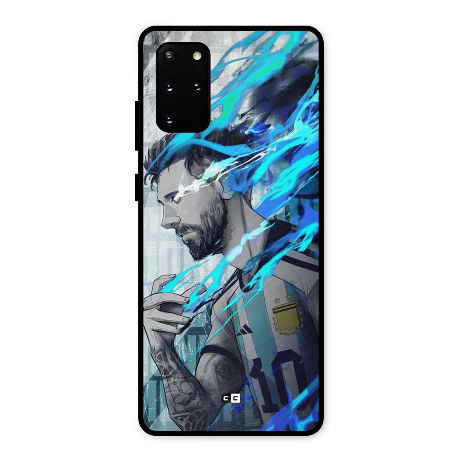 Electrifying Soccer Star Metal Back Case for Galaxy S20 Plus