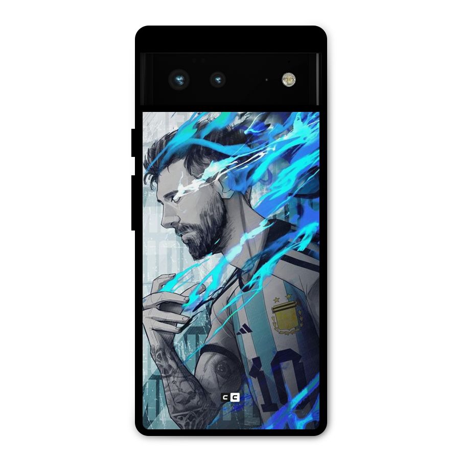 Electrifying Soccer Star Metal Back Case for Google Pixel 6