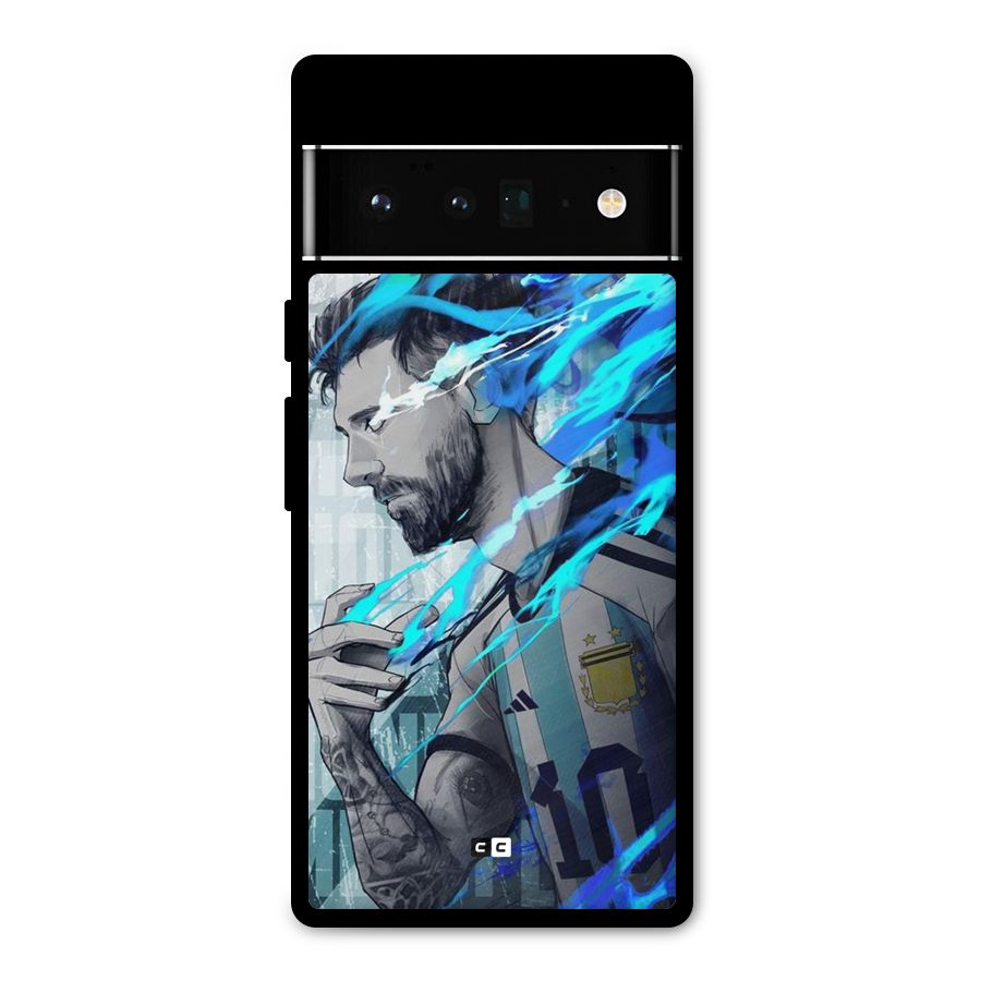 Electrifying Soccer Star Metal Back Case for Google Pixel 6 Pro